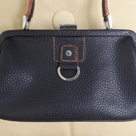 Tommy Hilfiger Small Black Bag, Faux Leather, Pebble Texture, EUC! - Picture 11 of 11